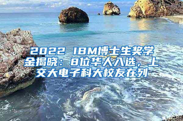 2022 IBM博士生奖学金揭晓：8位华人入选，上交大电子科大校友在列