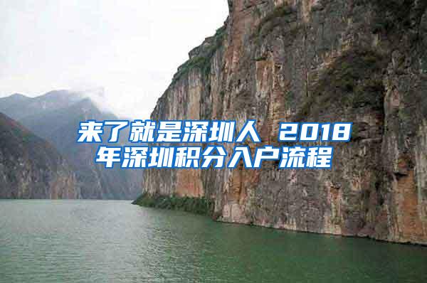 来了就是深圳人 2018年深圳积分入户流程