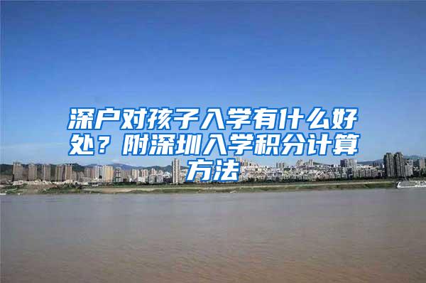 深户对孩子入学有什么好处？附深圳入学积分计算方法