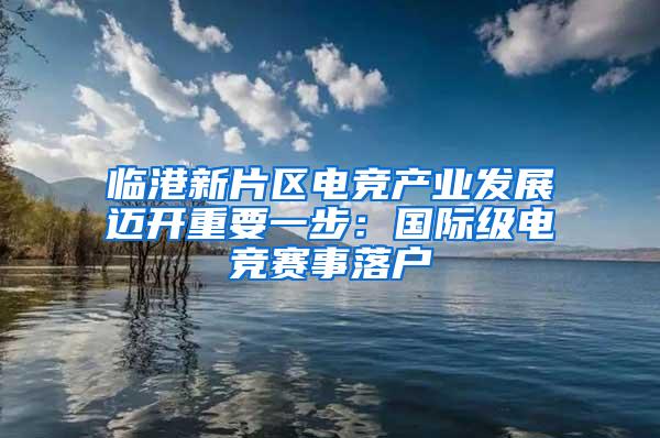 临港新片区电竞产业发展迈开重要一步：国际级电竞赛事落户