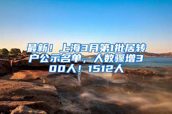 最新！上海3月第1批居转户公示名单，人数骤增300人！1512人