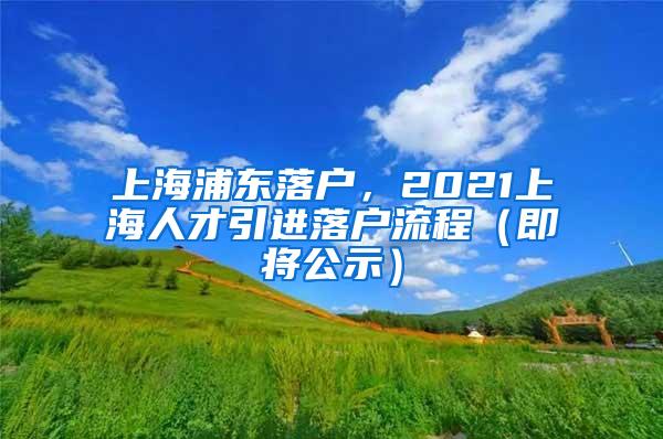 上海浦东落户，2021上海人才引进落户流程（即将公示）