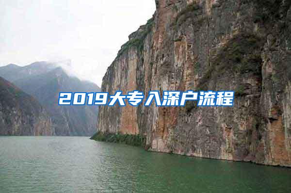 2019大专入深户流程