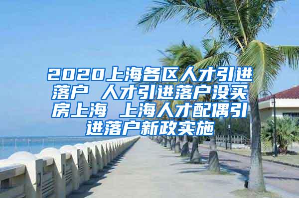 2020上海各区人才引进落户 人才引进落户没买房上海 上海人才配偶引进落户新政实施