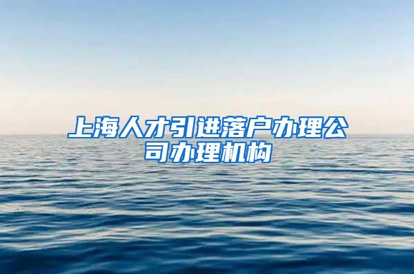 上海人才引进落户办理公司办理机构