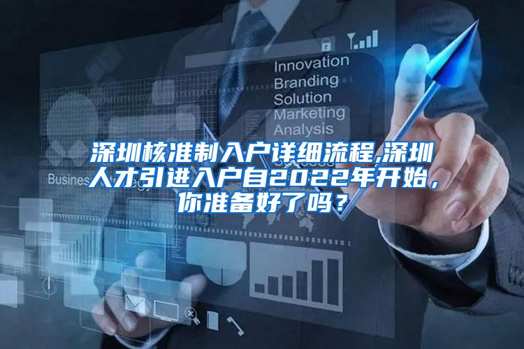 深圳核准制入户详细流程,深圳人才引进入户自2022年开始，你准备好了吗？
