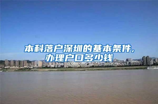 本科落户深圳的基本条件,办理户口多少钱