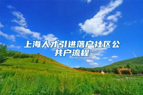 上海人才引进落户社区公共户流程