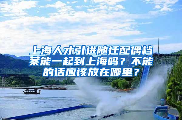 上海人才引进随迁配偶档案能一起到上海吗？不能的话应该放在哪里？