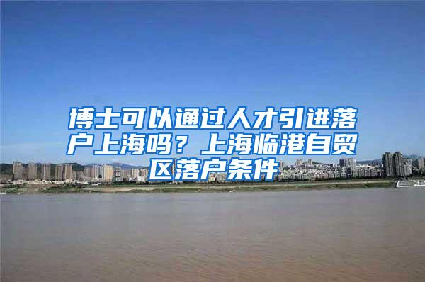 博士可以通过人才引进落户上海吗？上海临港自贸区落户条件