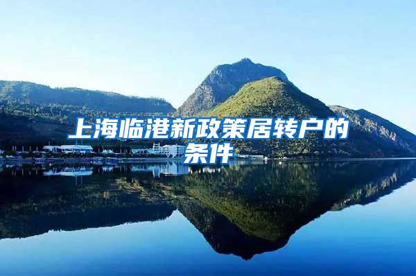 上海临港新政策居转户的条件