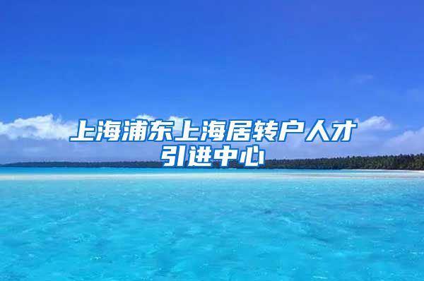 上海浦东上海居转户人才引进中心