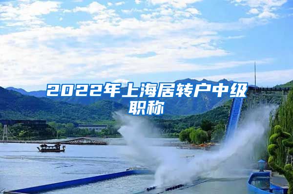 2022年上海居转户中级职称