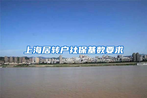 上海居转户社保基数要求