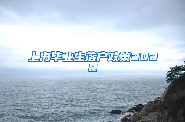 上海毕业生落户政策2022