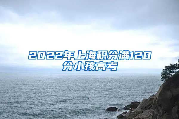 2022年上海积分满120分小孩高考