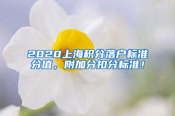 2020上海积分落户标准分值，附加分扣分标准！