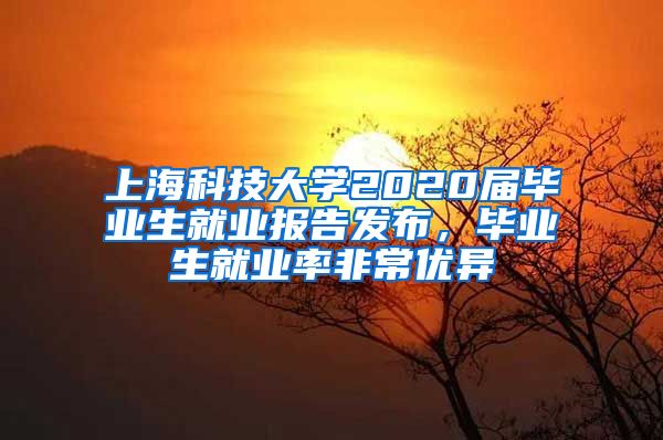 上海科技大学2020届毕业生就业报告发布，毕业生就业率非常优异