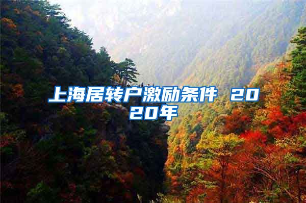 上海居转户激励条件 2020年