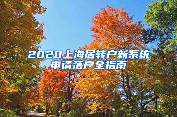 2020上海居转户新系统申请落户全指南