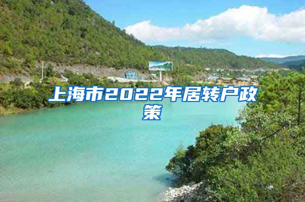 上海市2022年居转户政策