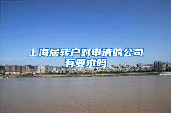 上海居转户对申请的公司有要求吗