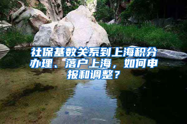 社保基数关系到上海积分办理、落户上海，如何申报和调整？