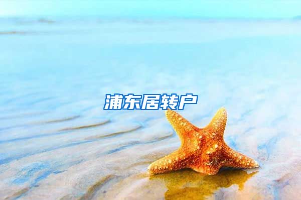 浦东居转户