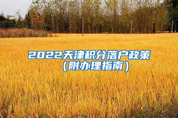 2022天津积分落户政策（附办理指南）