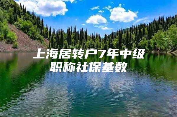 上海居转户7年中级职称社保基数